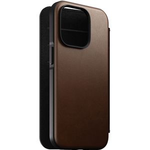 Nomad - Rugged Leather Folio iPhone 14 Plus Magsafe hoesje
