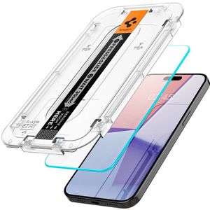 Spigen – Glas.tR EZ Fit Screenprotector iPhone 15 Pro (2-pack)