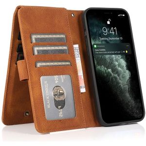 Mobiq - Zacht Leren iPhone 14 Plus Wallet Hoesje