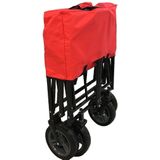 Outdoor Opvouwbare Bolderkar Rood/grijs