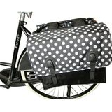 Beck Canvas dubbele fietstas Soort opdruk: stippen