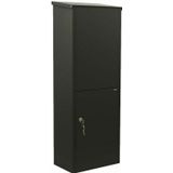 Allux 600 Ruko lock staande brievenbus - achteruitname Kleur: zwart