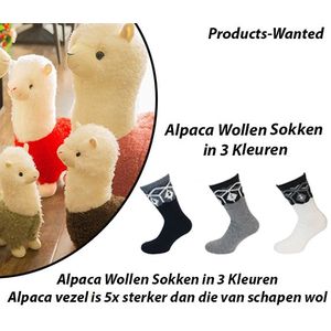 6 Paar Luxe Unisex Alpacasokken 39-42