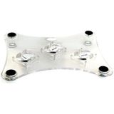 Notebook Cool Pad Crystal - Ergonomisch - Stil - Lichtblauw