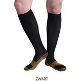 5-Paar Kopergeweven Compressiesokken Kleur Beige 36-41 Voor Diverse Klachten