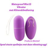Waterproof Mini Ei Vibrator Met Afstandsbediening