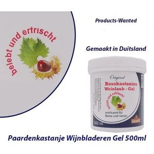 Kastanjegel - 500ml - Hydraterend - Voor Vermoeide Benen