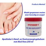 2-Potten Apotheker's Hand- en Voetverzorgingsbalsem met Aloë Vera 250 ml