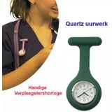 10-Stuks Verpleegstershorloge met Veiligheidsspeld in het Groen Kleur