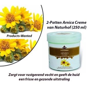 2-Potten Arnica Crème van Naturhof (250 ml)