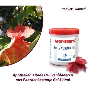 Apothekers - Rode Wijnbladgel - 2 Potten - 500ml