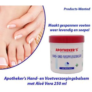 2-Potten Apotheker's Hand- en Voetverzorgingsbalsem met Aloë Vera 250 ml