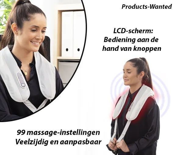 Elektrisch Tapping Massageapparaat - Grijs - Multifunctioneel 2-in-1 - LCD-scherm
