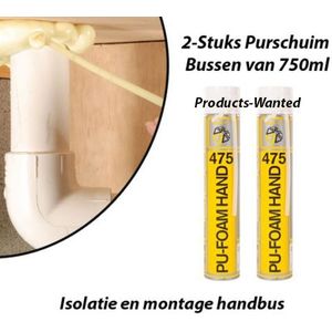 Purschuim - 2-Stuks - 750ml - Polyurethaanschuim
