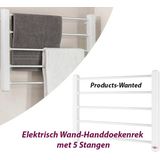 Elektrisch Wand-Handdoekenrek met 5 Stangen