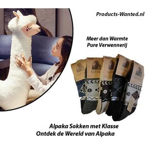 Alpaka - Sokken - 3 Paar - 43-47 - Antibacterieel - Temperatuurregulerend