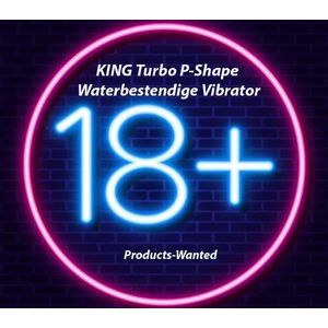KING Turbo P-Shape Waterbestendige Vibrator in Paars Kleur