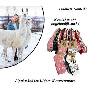 6 Paar Alpaka Sokken Ultiem Wintercomfort 35-38