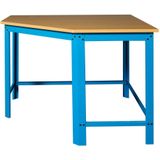 Datona Hoekwerkbank met MDF blad - blauw - DT-62000BLUE - Zwart