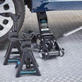Datona Autokrik CLASSIC - 2,5 ton + assteunen 3 ton - DT-53203-4-DT-53404 - Mat zwart