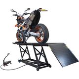 Datona Motorheftafel hydropneumatisch met inrijklem en spanband - RINTJETEST2 - Blauw