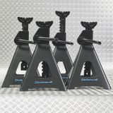 Datona Assteunen 12 ton - 4 stuks - DT-53408-2 - Mat zwart