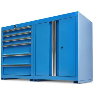 Datona Werkplaatskasten set PRO - blauw -
