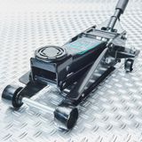 Datona Hydraulische autokrik - 2,5 ton + Verrijdbare garage ligkar extra lang - DT-53204-53506 - Mat zwart