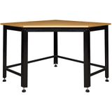 Datona Hoekwerkbank met MDF blad - zwart - DT-62000BLACK