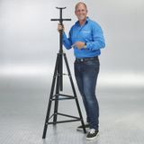 Datona Assteun hoog 2 ton met spindel - DT-53413 - Zwart
