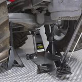 Datona Werkplaatskrik 8 ton met hoge assteunen 12 ton - DT-53215-53408 - Zwart