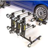 Datona Automovers hydraulisch 4 stuks met opbergrek - DT-53128-SET - Zwart