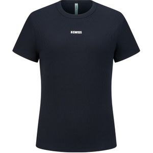 K-SWISS WOMENS A1 SOFT TEE K-SWISS LOGO NAVY