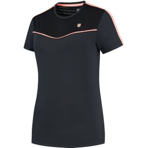 K-SWISS WOMENS A1 HYPERCOURT ROUND NECK TOP 2 BLACK