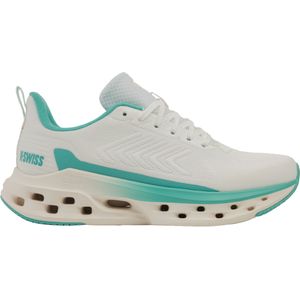 K-SWISS WOMENS MELROSE TUBES LITE BRIGHT WHITE/WHISPER WHITE/TURQUOISE