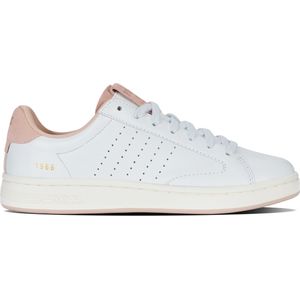 K-SWISS WOMENS LOZAN KLUB LTH WHITE/CAMEO ROSE/SNOW WHITE