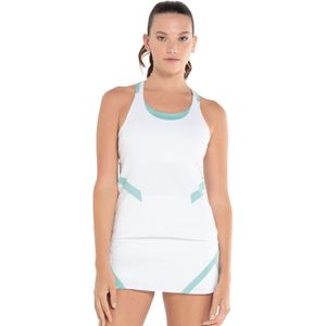K-SWISS WOMENS A1 REFLEX TANK W/BRA WHITE/NILE