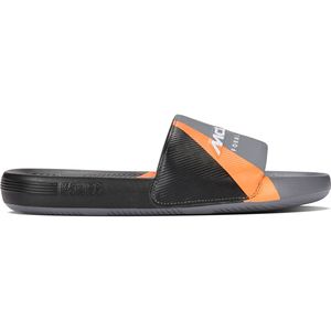 K-SWISS WOMENS SLIDE SANDAL X MCLAREN F1 TEAM ANTHRACITE/BLACK/PAPAYA