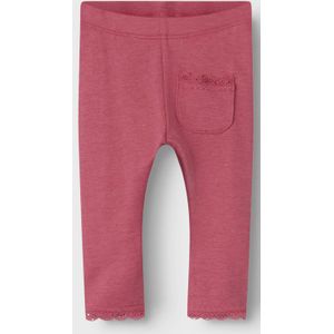 Legging - Regular Fit - Zacht en Stretchy - Ribgebreid - Voorzakken - Kantdetail