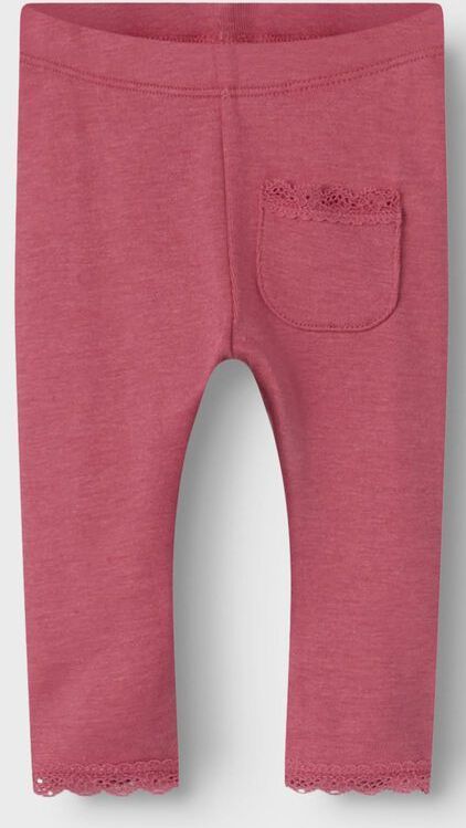 Legging - Regular Fit - Zacht en Stretchy - Ribgebreid - Voorzakken - Kantdetail