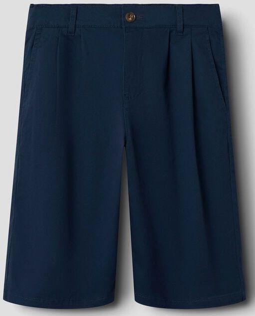 Bermuda - Bermuda Short - Regular Fit - Met Plooien - Elastische Taille