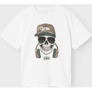 NAME IT - Nkmrolem SS Nreg Top - T-shirt - Wit