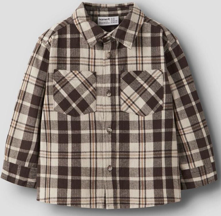 Overshirt - Geruit - Blouse - Lange Mouwen - Regular Fit