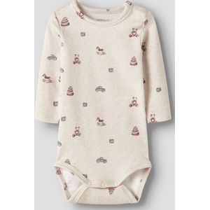 Body - Lange Mouwen - Ribgebreid - All-over Print