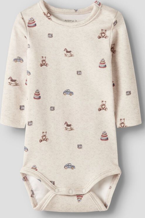 Body - Lange Mouwen - Ribgebreid - All-over Print