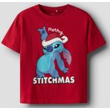 Name It T-Shirt - NkfAkka - Stitch - Barbados Cherry - Name It - 4 jaar (104) - T-Shirts