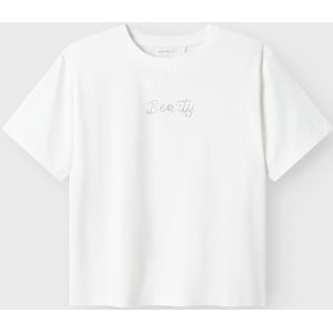 Biologisch Katoen - T-shirt - Glitterprint - Korte Mouwen