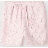 Korte Broeken - Regular Fit - Broderie Anglaise - Verstelbare Taille - Elastische Taille