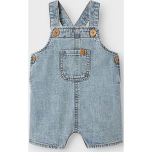 Denim - Tuinbroek - Denim Jumpsuit - Loose Fit - Zakken en Stiksel Detail