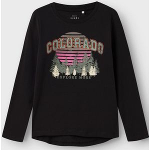 Regular Fit Top Met Lange Mouwen